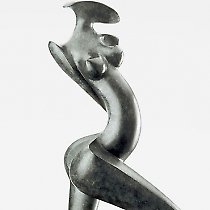 La Danseuse, sculpture contemporaine de Marion Bürkle, bronze patiné 95 cm