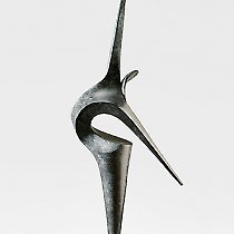 Envol, sculpture contemporaine de Marion Bürkle, bronze patiné 79 cm