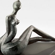 Femme, sculpture contemporaine de Marion Bürkle, bronze patiné 33 cm